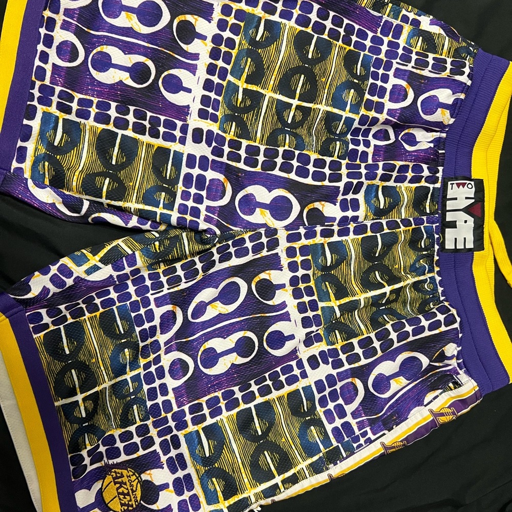 Lakers two piece matching mens shorts and top